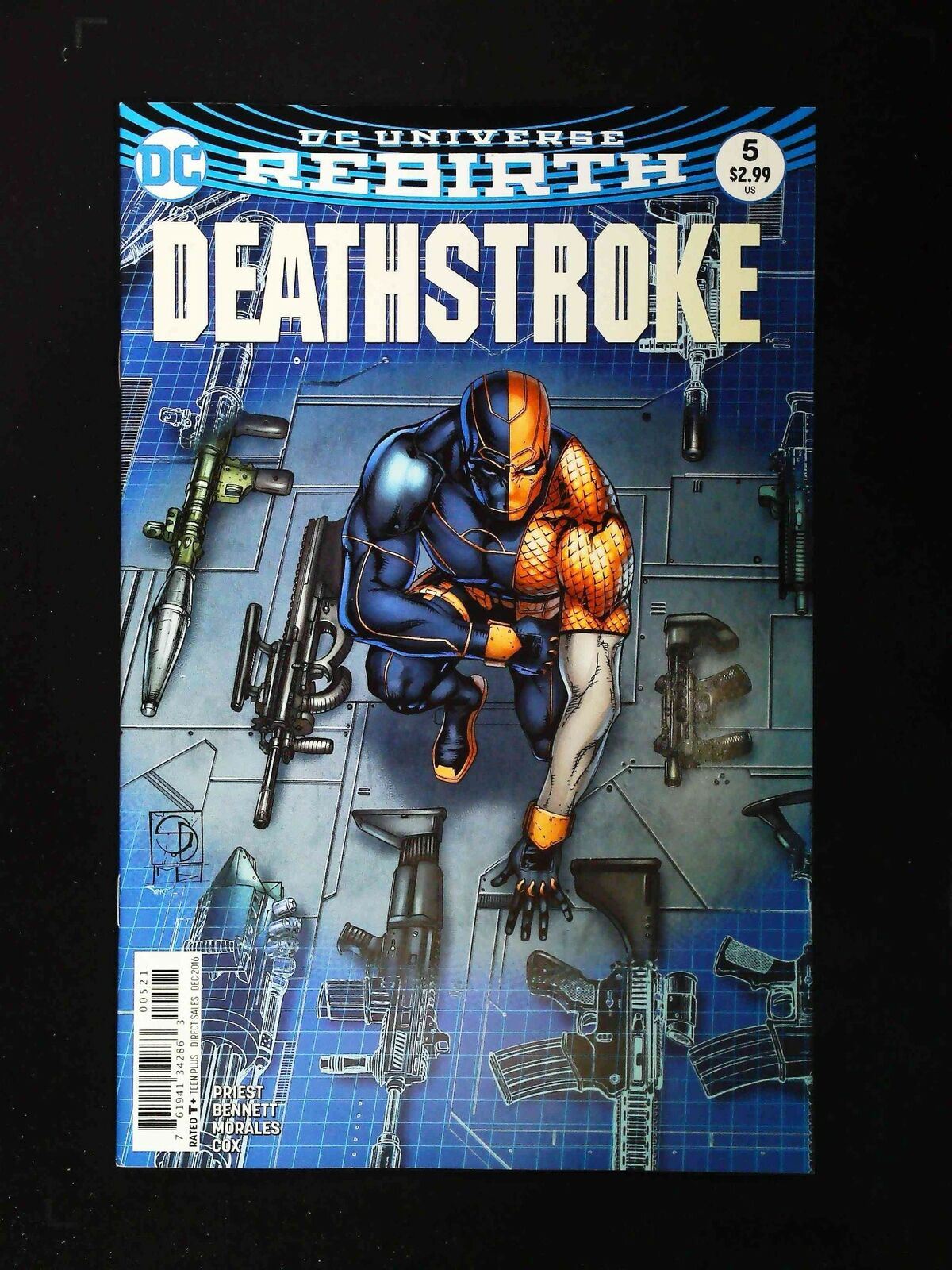 Deathstroke #5B (3Rd Series) Dc Comics 2016 Vf/Nm Cover By Shane Davis