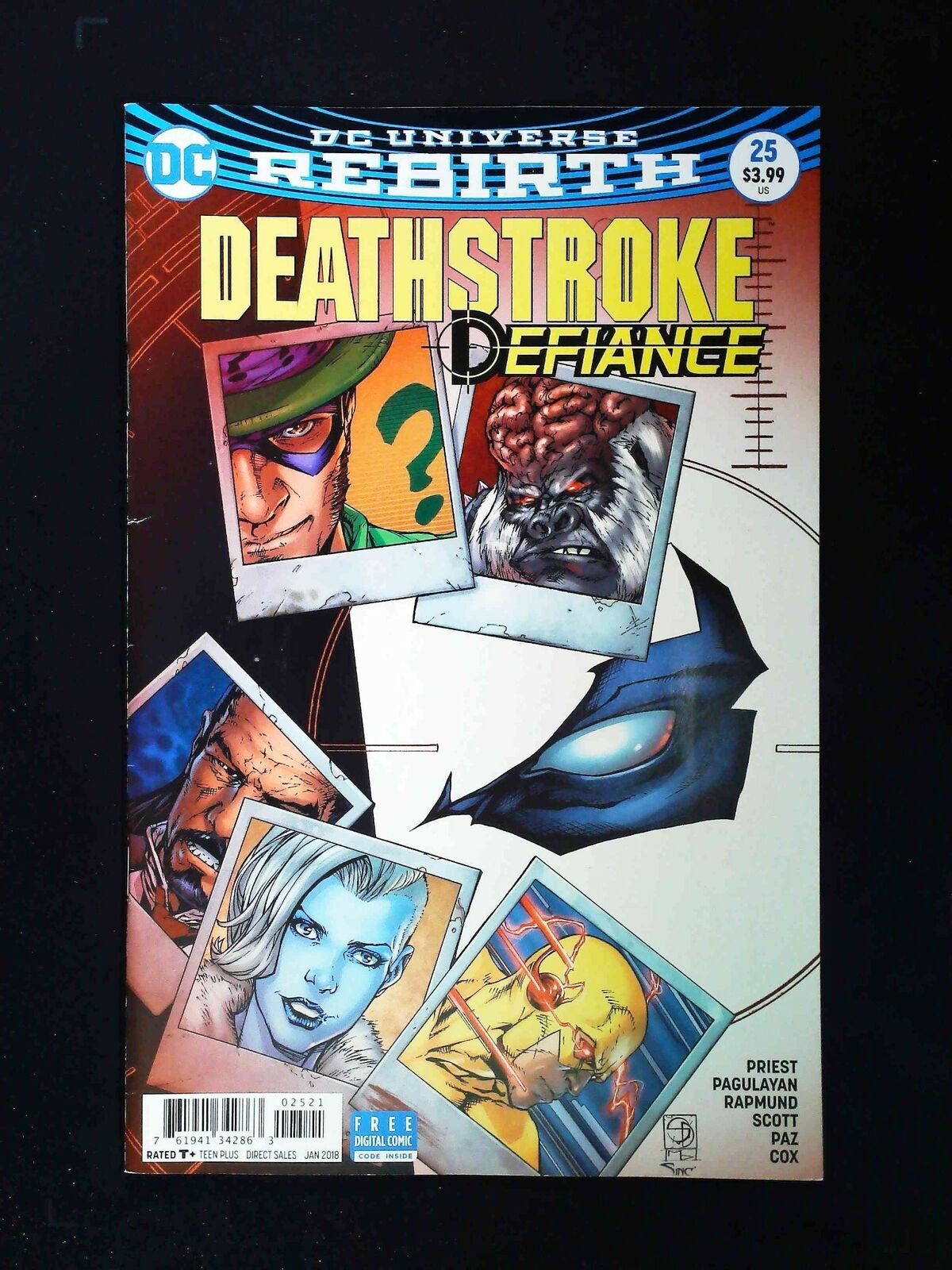 Deathstroke #25B (3Rd Series) Dc Comics 2018 Vf+ Cover By Shane Davis