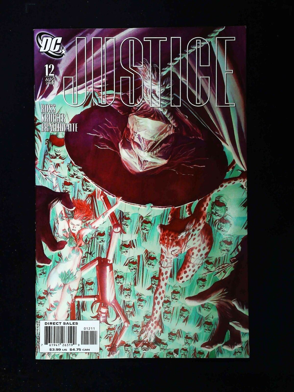 Justice #12B Dc Comics 2007 Nm- Ross Variant