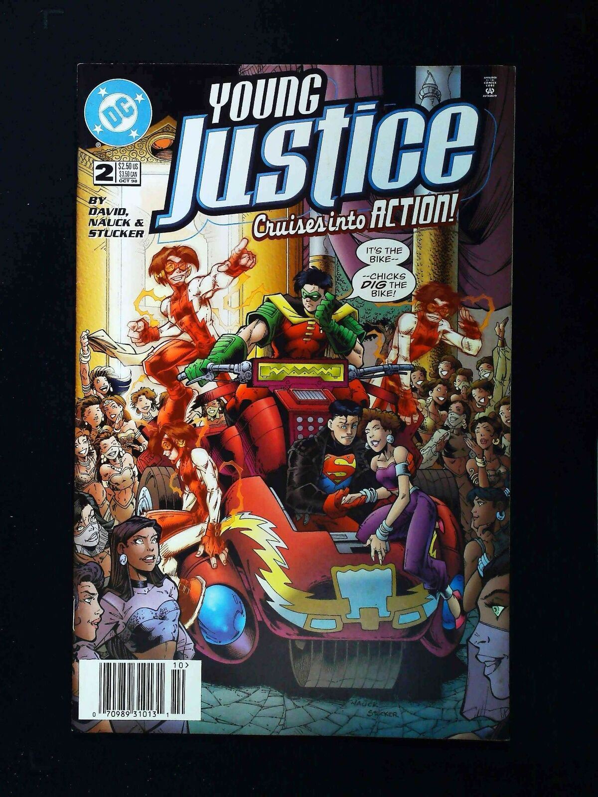 Young Justice #2 Dc Comics 1998 Vf- Newsstand