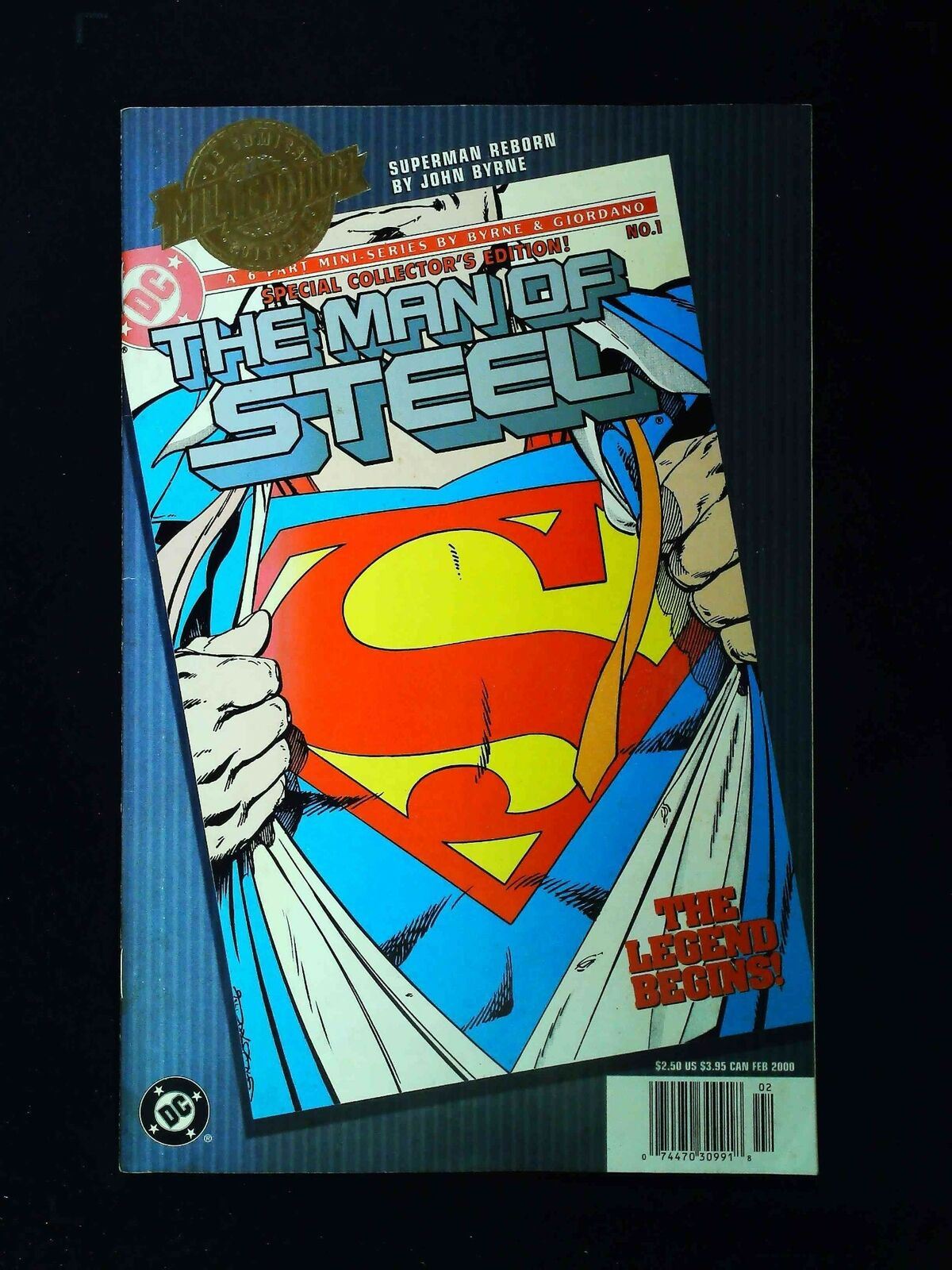 Millennium Edition The Man Of Steel #1 Dc Comics 2000 Vf+ Newsstand