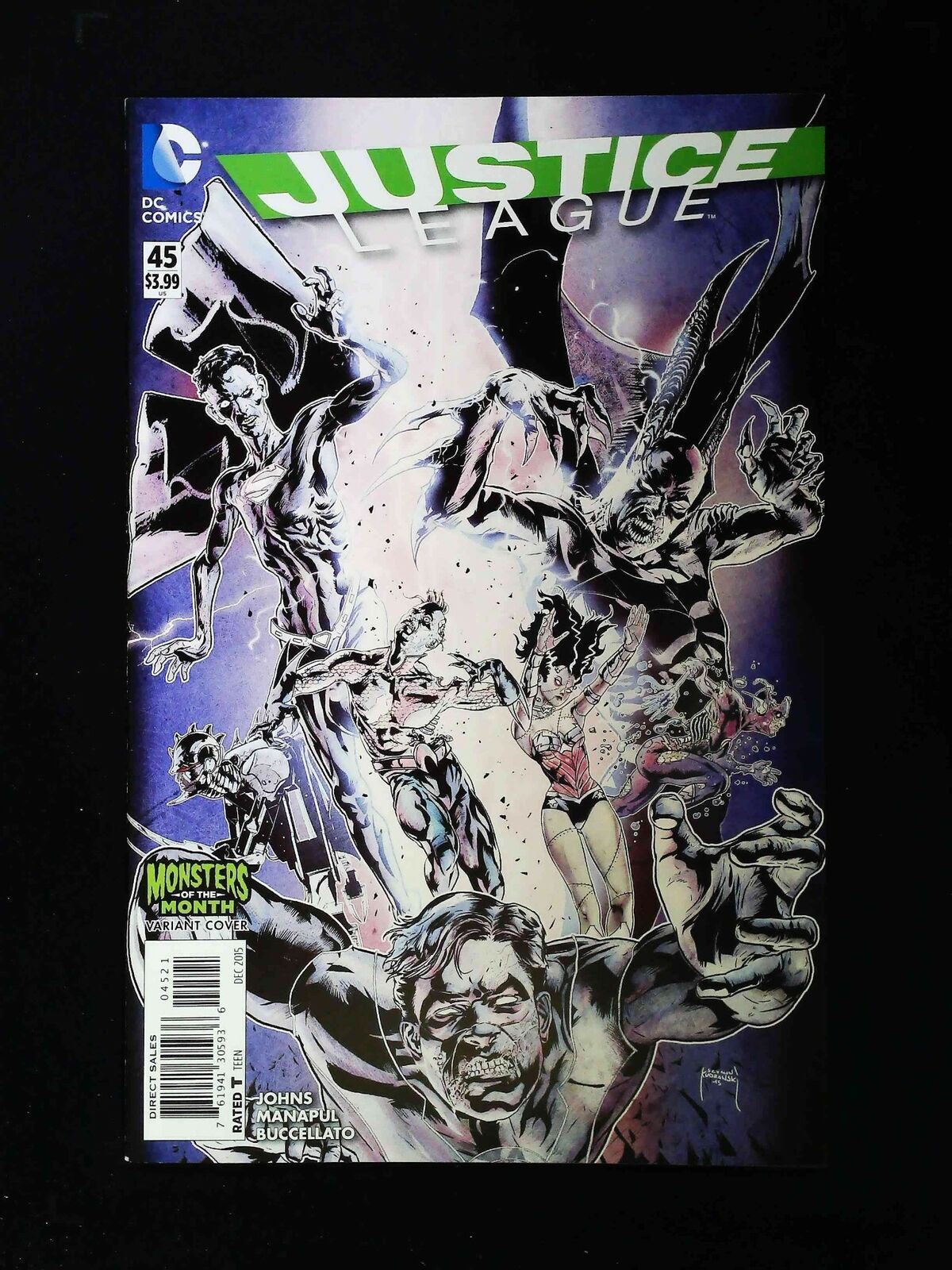 Justice League #45B Dc Comics 2015 Vf+ Variant Cover