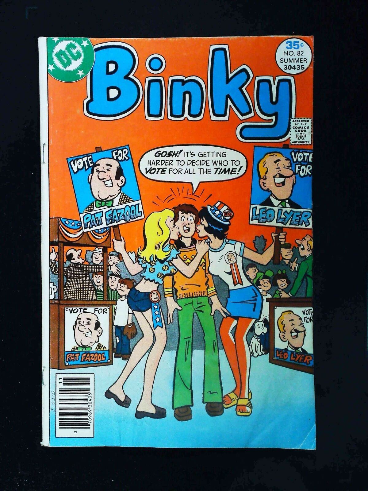 Binky #82 Dc Comics 1977 Fn Newsstand