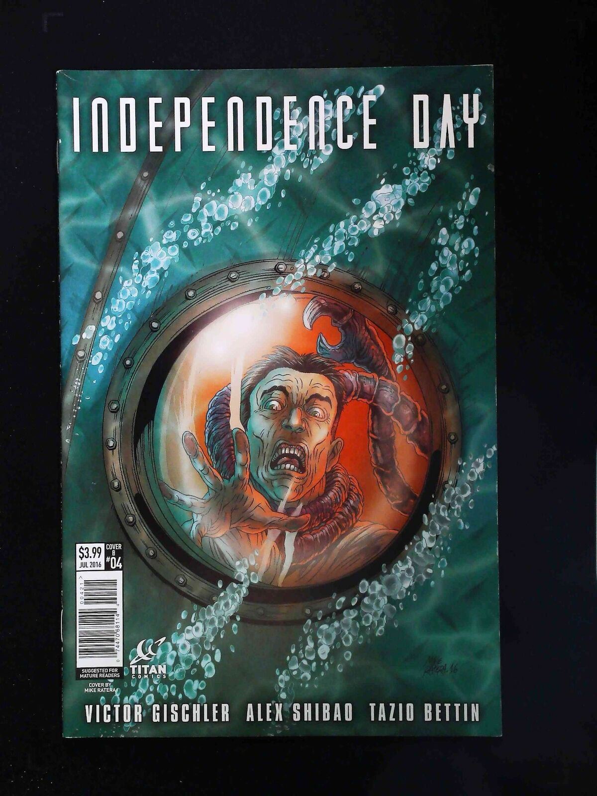 Independence Day #4B Titan Comics 2016 Vf/Nm Ratera Variant