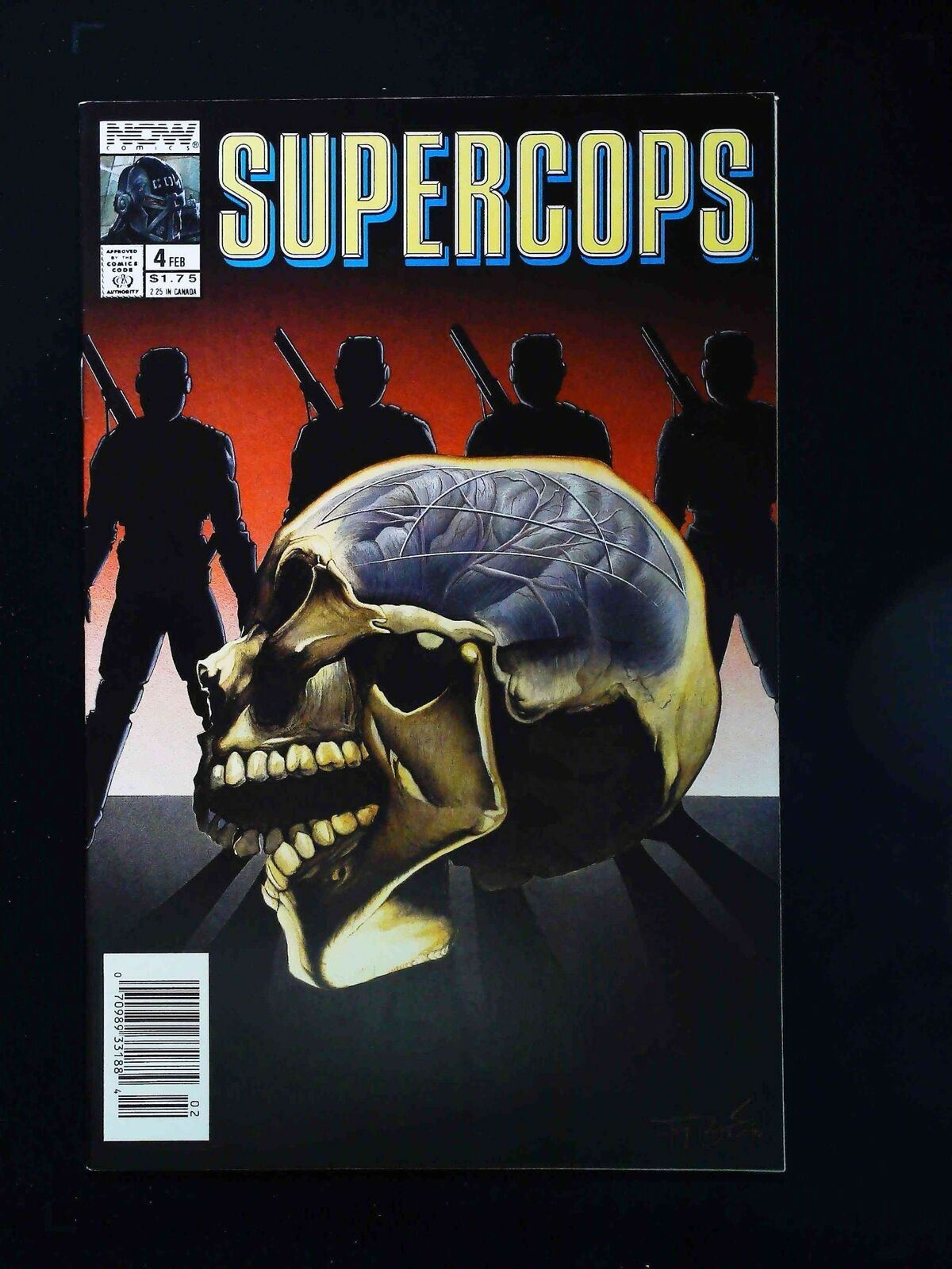 Supercops #4 Now Comics 1990 Vf+ Newsstand