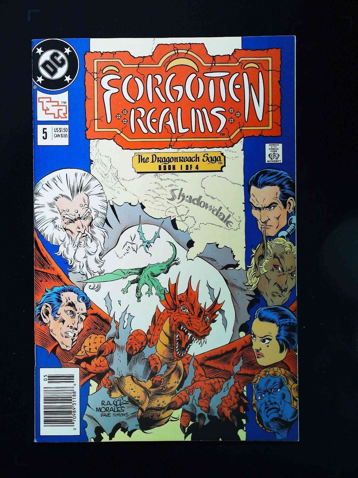 Forgotten Realms #5 Dc Comics 1990 Vf/Nm Newsstand