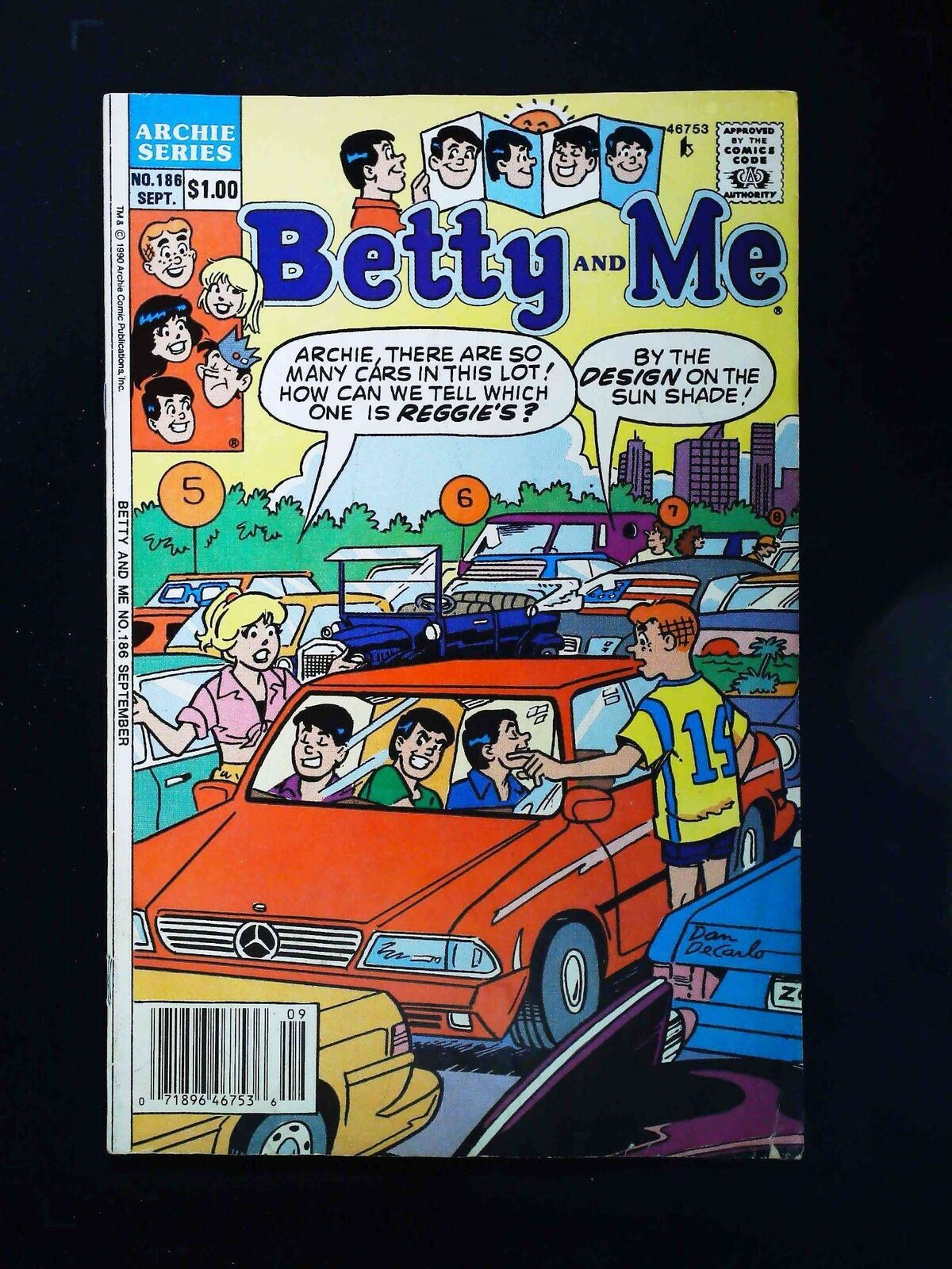 Betty And Me #186 Archie Comics 1990 Fn+ Newsstand