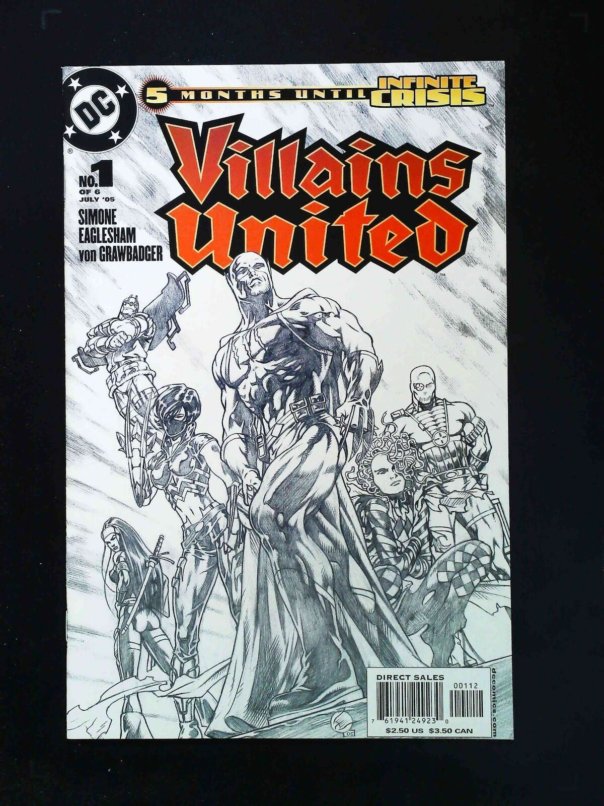 Villains United #1.Rep.2Nd Dc Comics 2005 Nm- 2Nd Printing