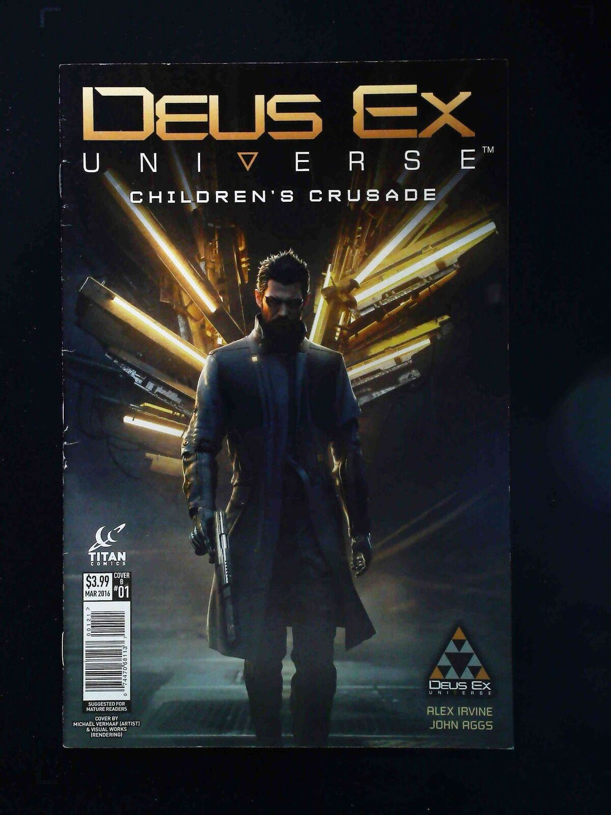 Deus Ex #1B Titan Comics 2016 Vf Verhaaf/Works Variant