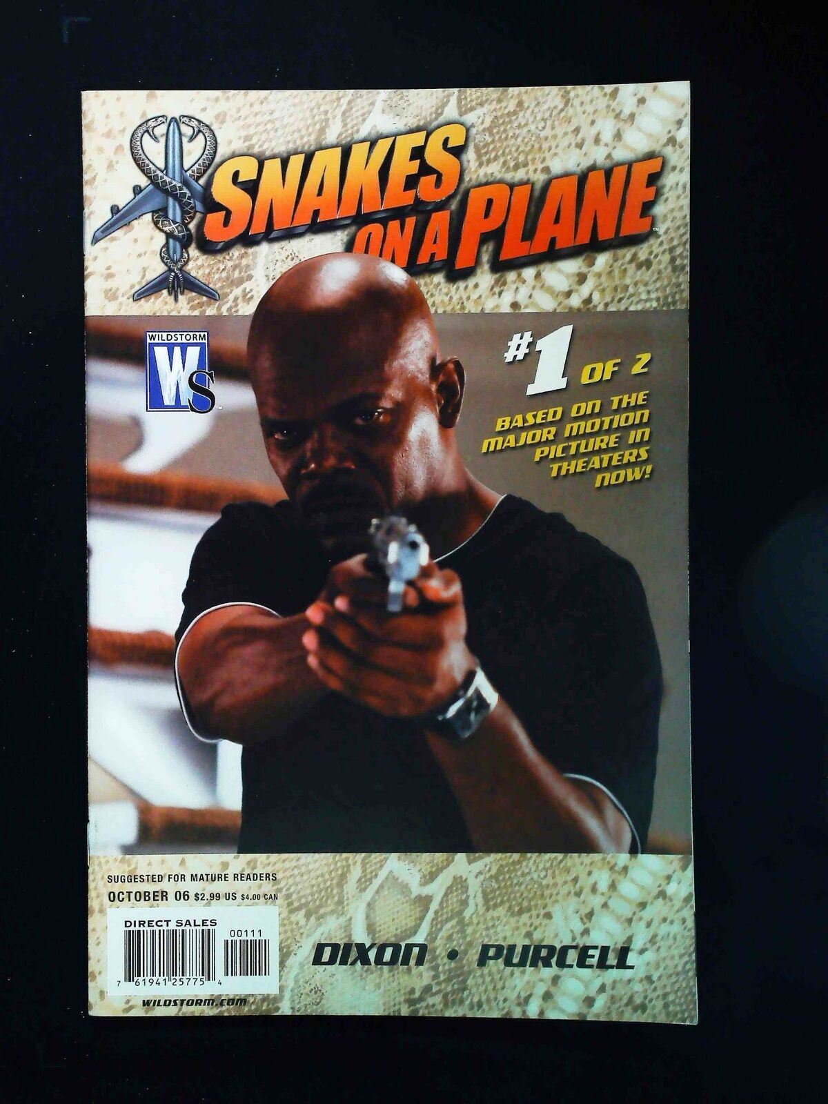 Snakes On A Plane #1B Dc/Wilstorm Comics 2006 Nm- Moore Variant