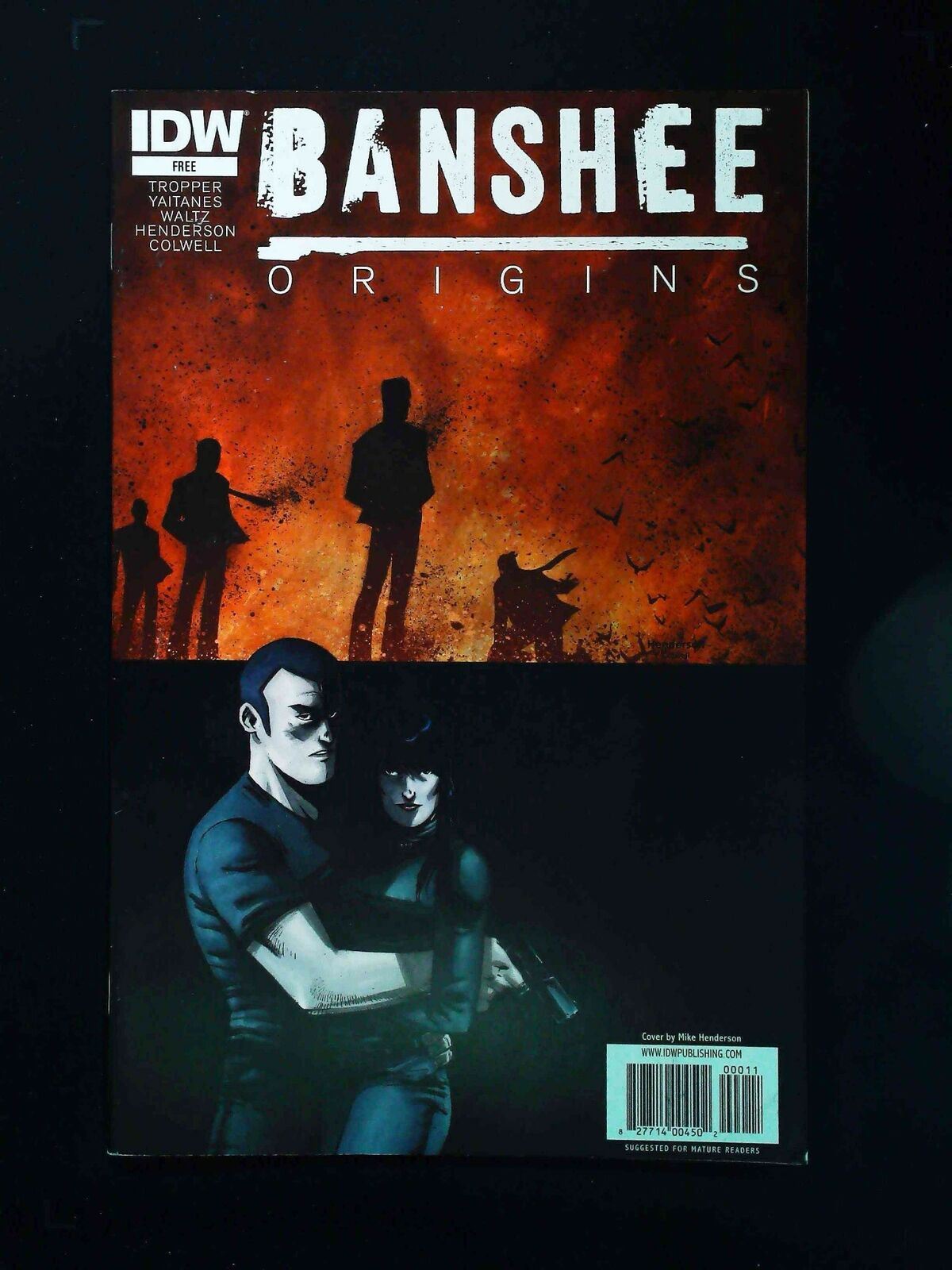 Banshee Origins #0 Idw Comics 2012 Vf+