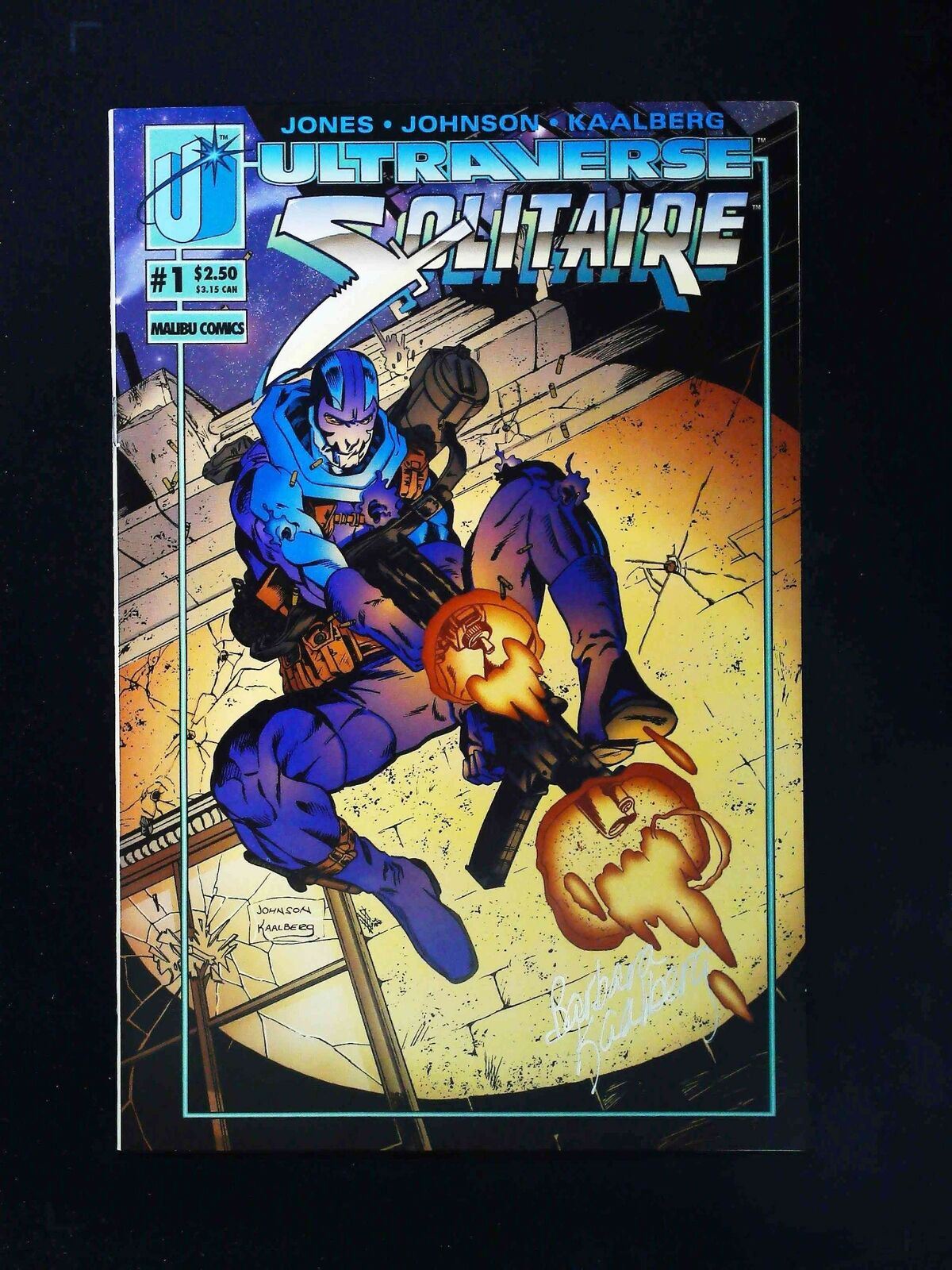 Solitaire #1U Malibu Comics 1993 Nm Signed By Barbara Kaalberg