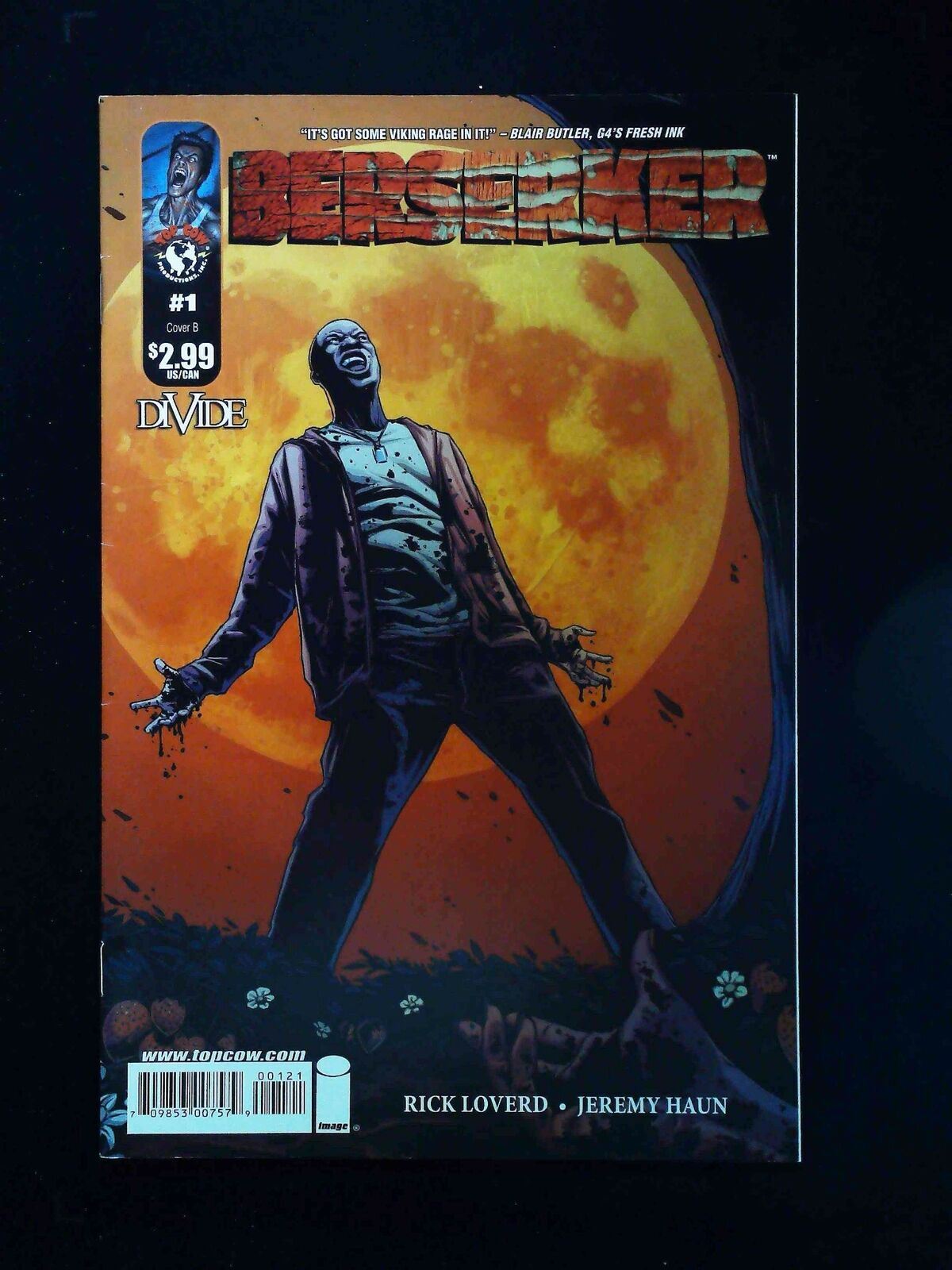 Berserker #1B Top Cow Comics 2009 Vf Haun Variant
