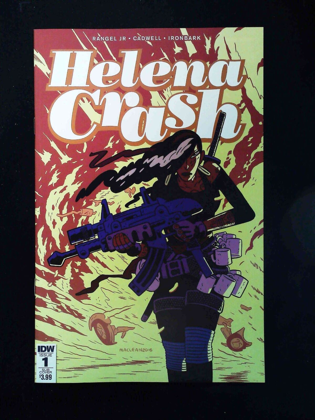 Helena Crash #1Sub Idw Comics 2017 Nm+ Maclean Variant