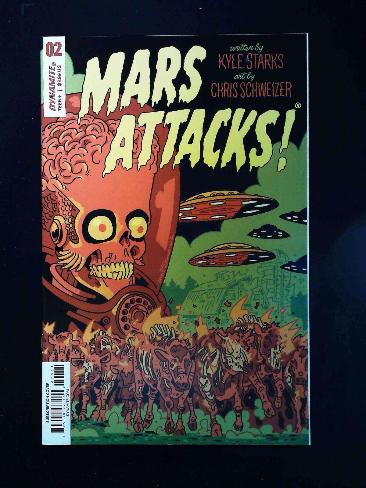 Mars Attacks #2E Dynamite Comics 2018 Vf+ Schweizer Variant