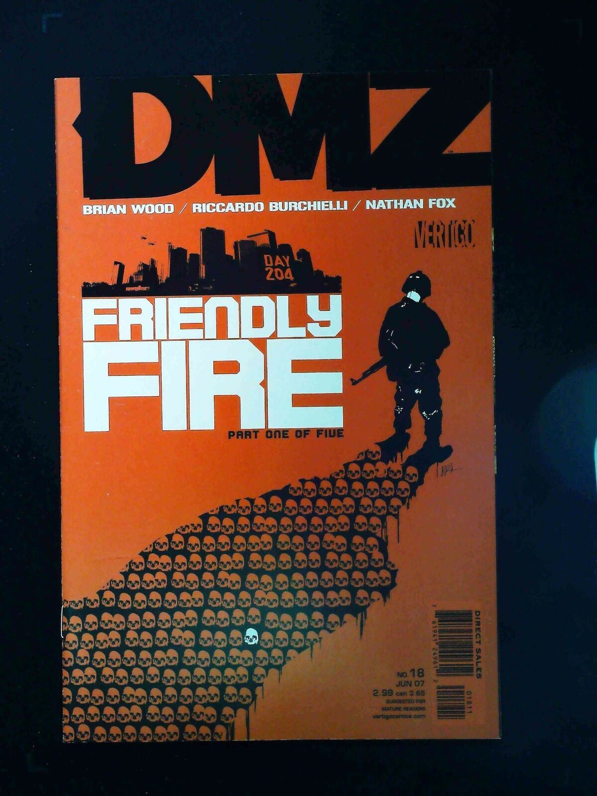 Dmz #18 Dc/Vertigo Comics 2007 Vf/Nm