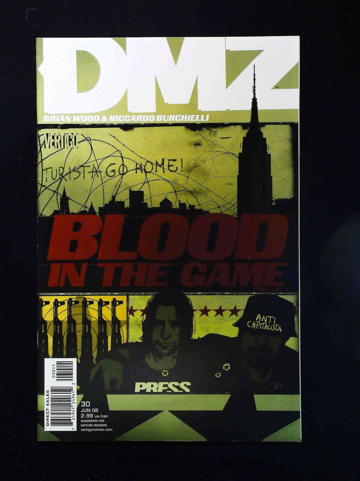 Dmz #30 Dc/Vertigo Comics 2008 Vf/Nm