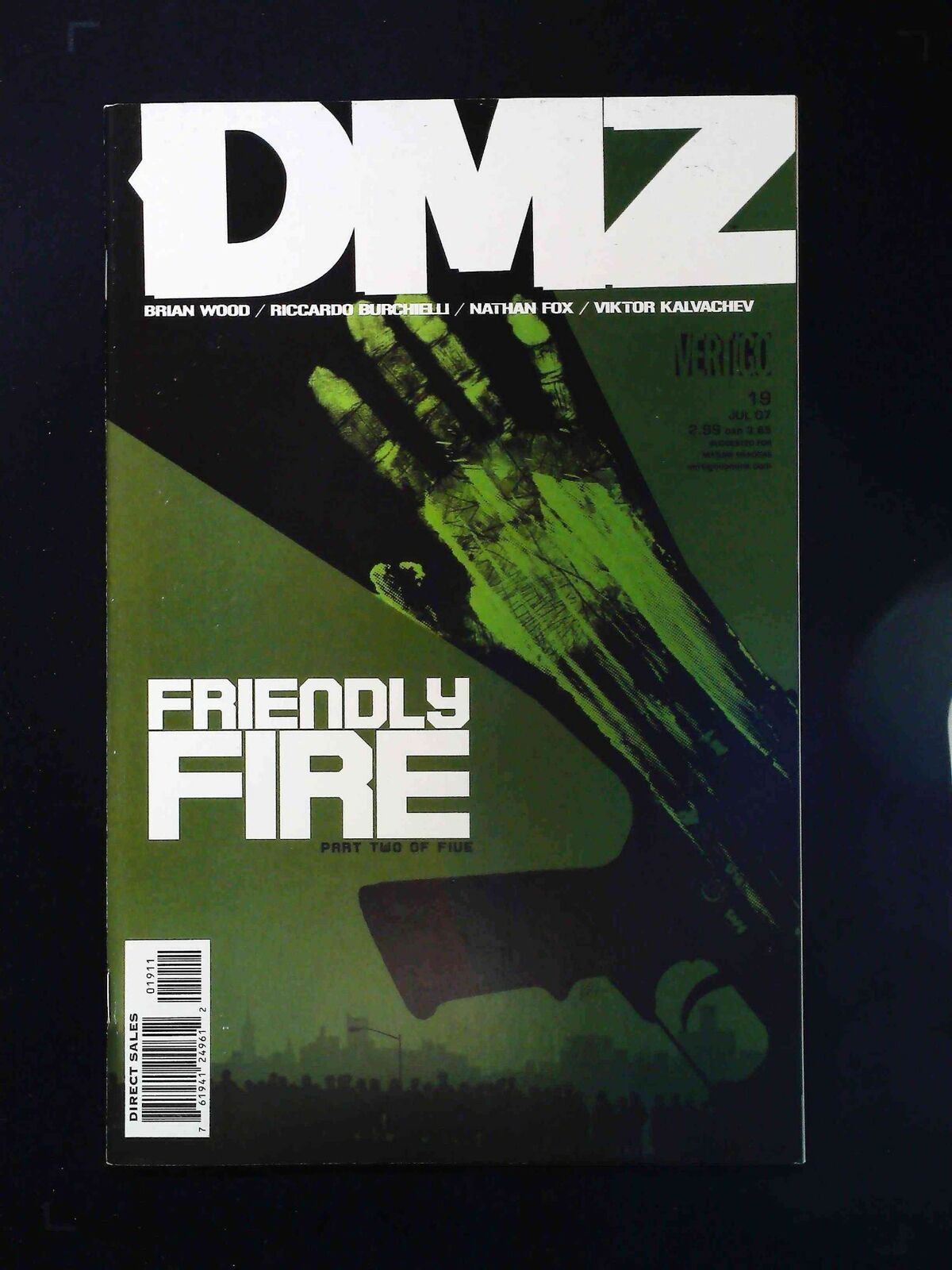 Dmz #19 Dc/Vertigo Comics 2007 Vf+