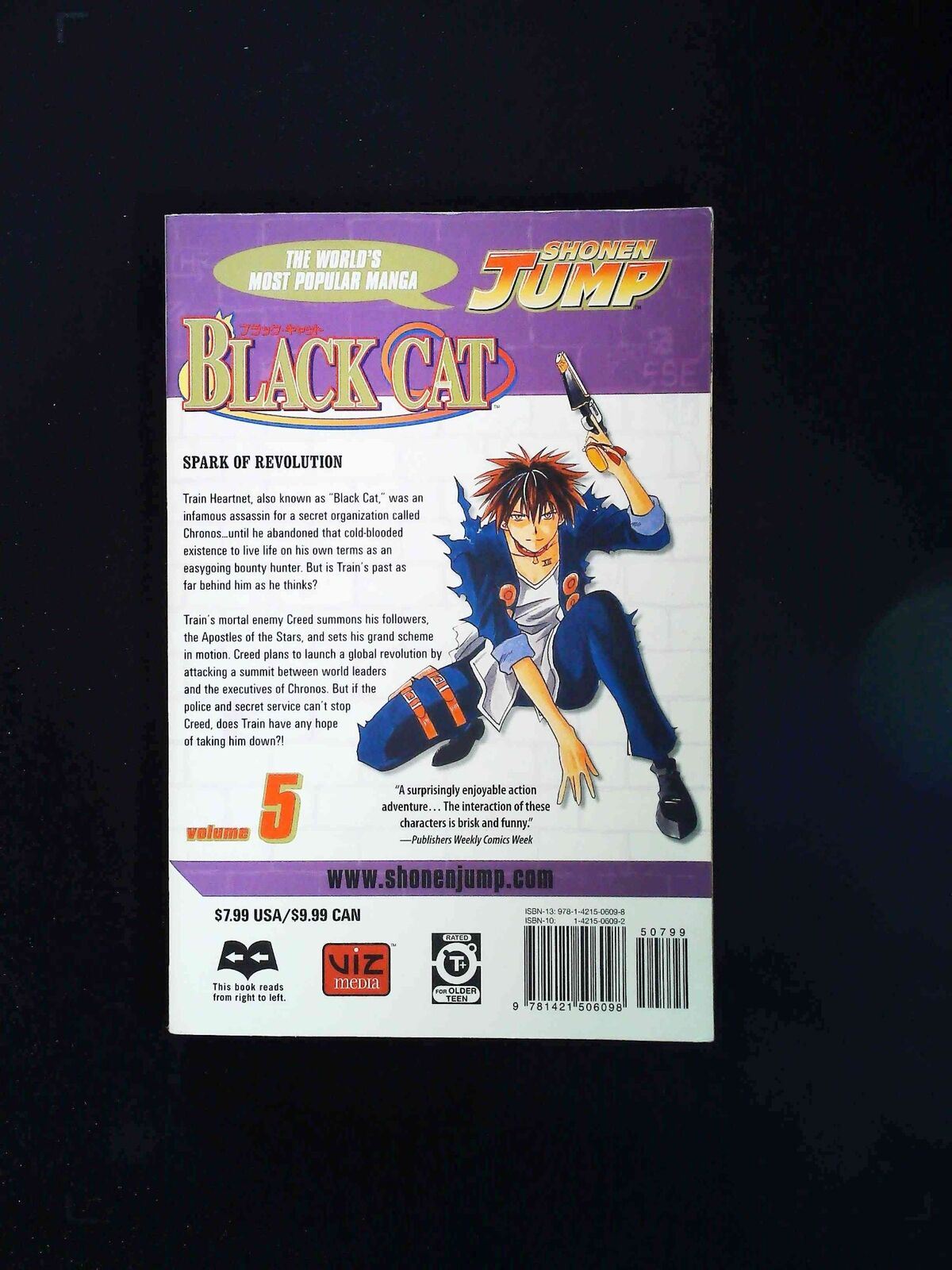 Black Cat Spark Of Revolution #1 Vol. 5 Viz Media Comics 2008 Nm Tpb