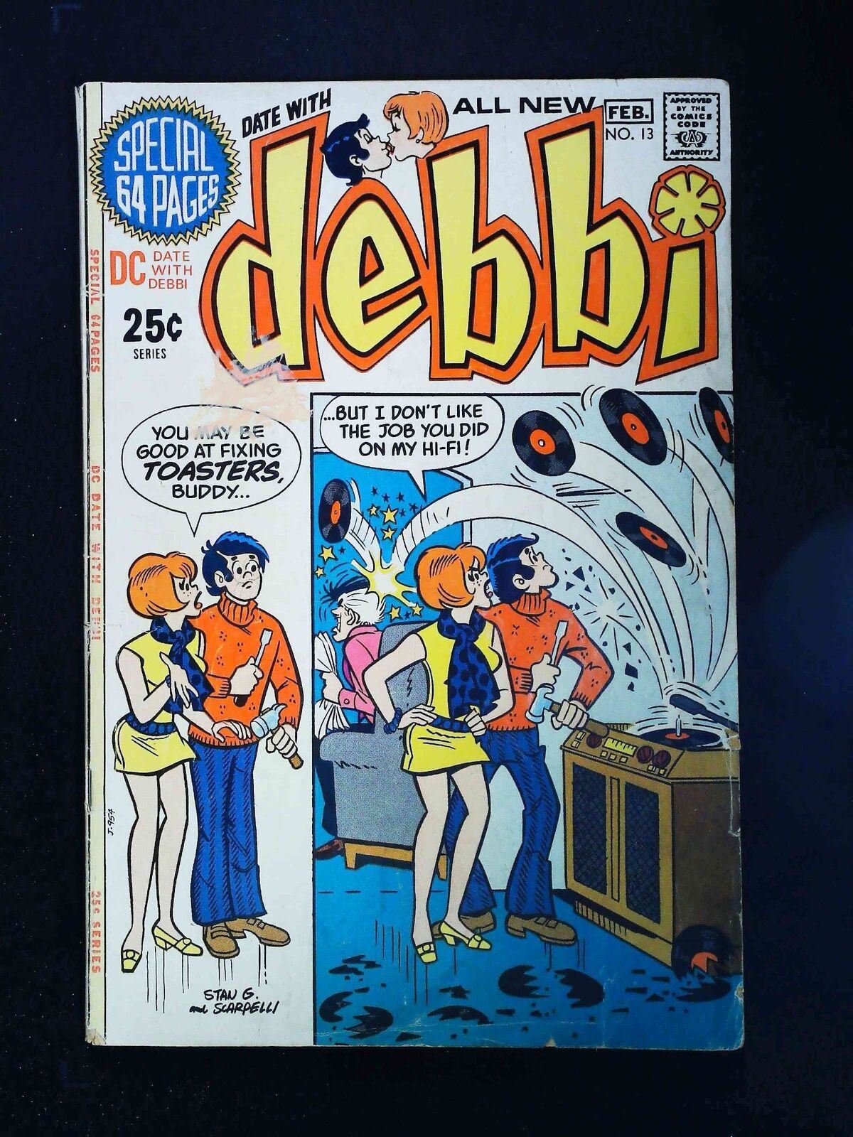 Date With Debbi #13 Dc Comics 1971 Vg/Fn
