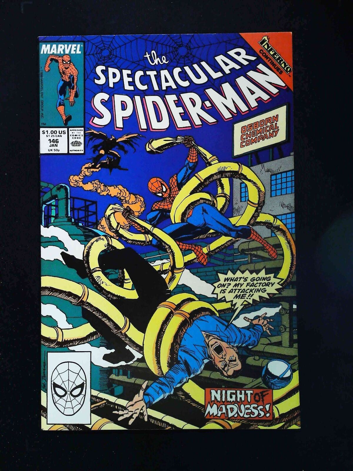 Spectacular Spider-Man #146 Marvel Comics 1989 Vf/Nm