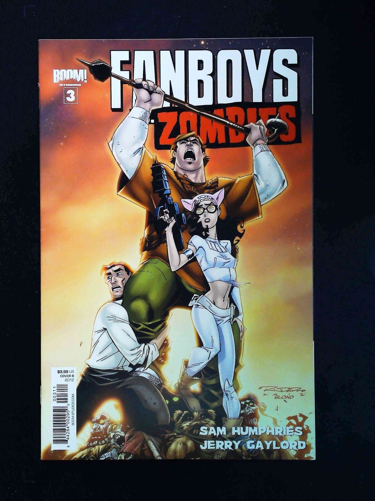 Fanboys Vs. Zombies #3B Boom Comics 2012 Vf+ Randolph Variant