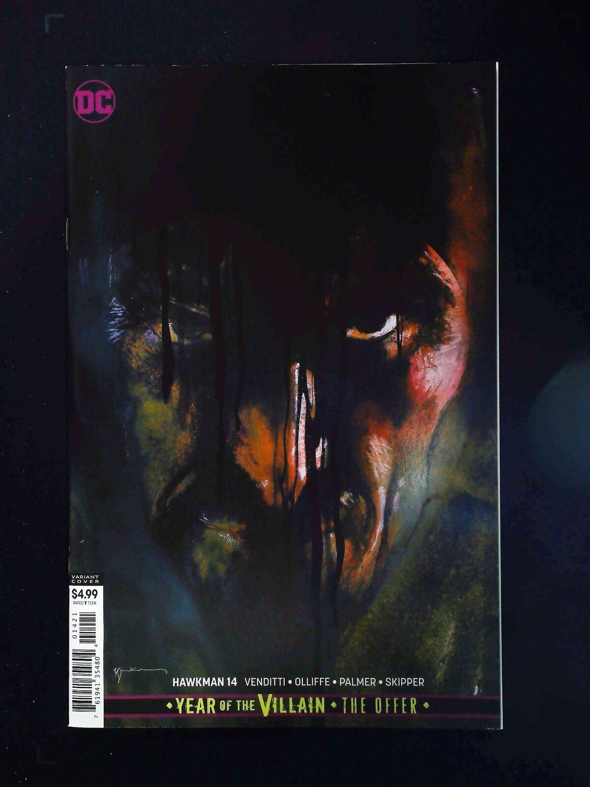 Hawkman #14B Dc Comics 2019 Nm+ Sienkiewicz Variant