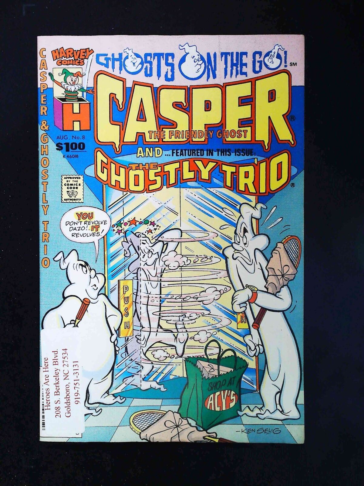Casper And The Ghostly Trio #8 Harvey Comics 1990 Vf-
