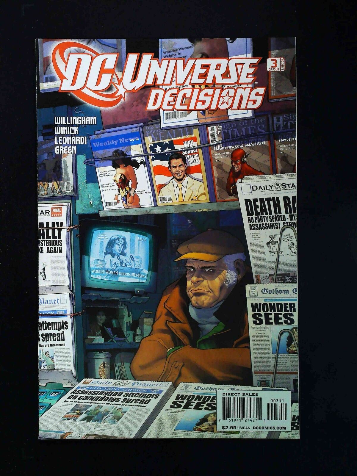 Dc Universe Decisions #3 Dc Comics 2008 Nm-