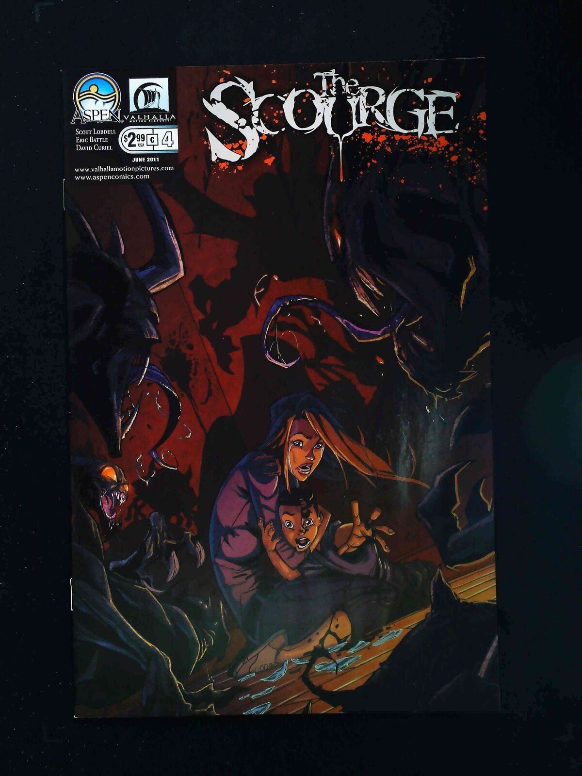 Scourge #4C Aspen Comics 2011 Vf/Nm Scott Variant