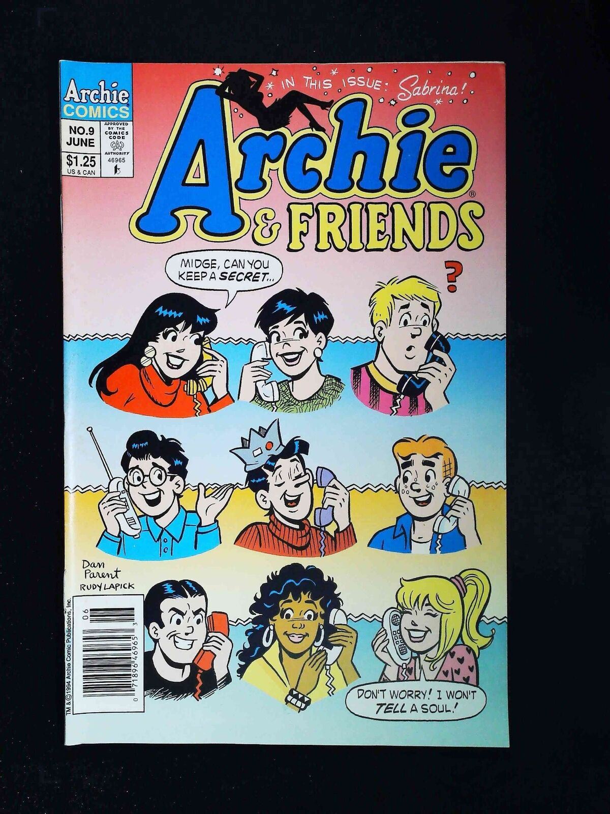 Archie And Friends #9 Archie Comics 1994 Vf Newsstand