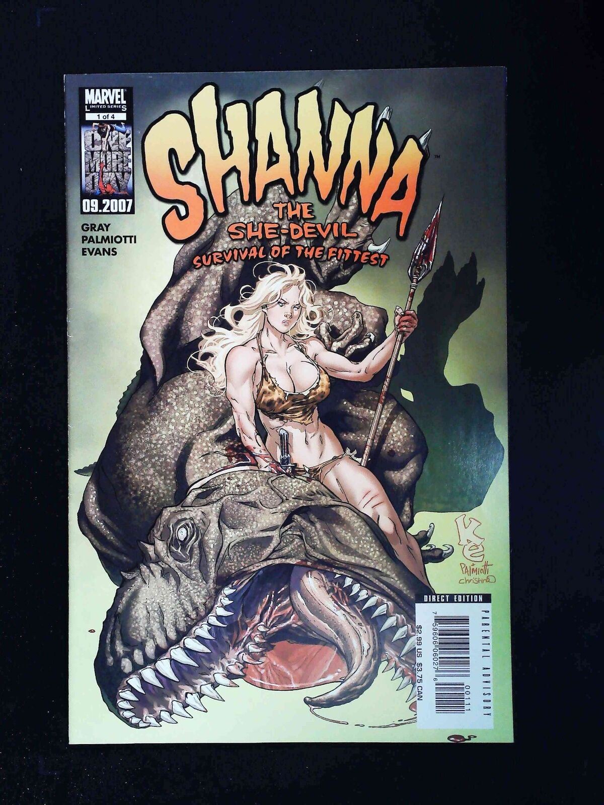 Shanna The She-Devil Survival Of The Fittest #1 Marvel Comics 2007 Vf+