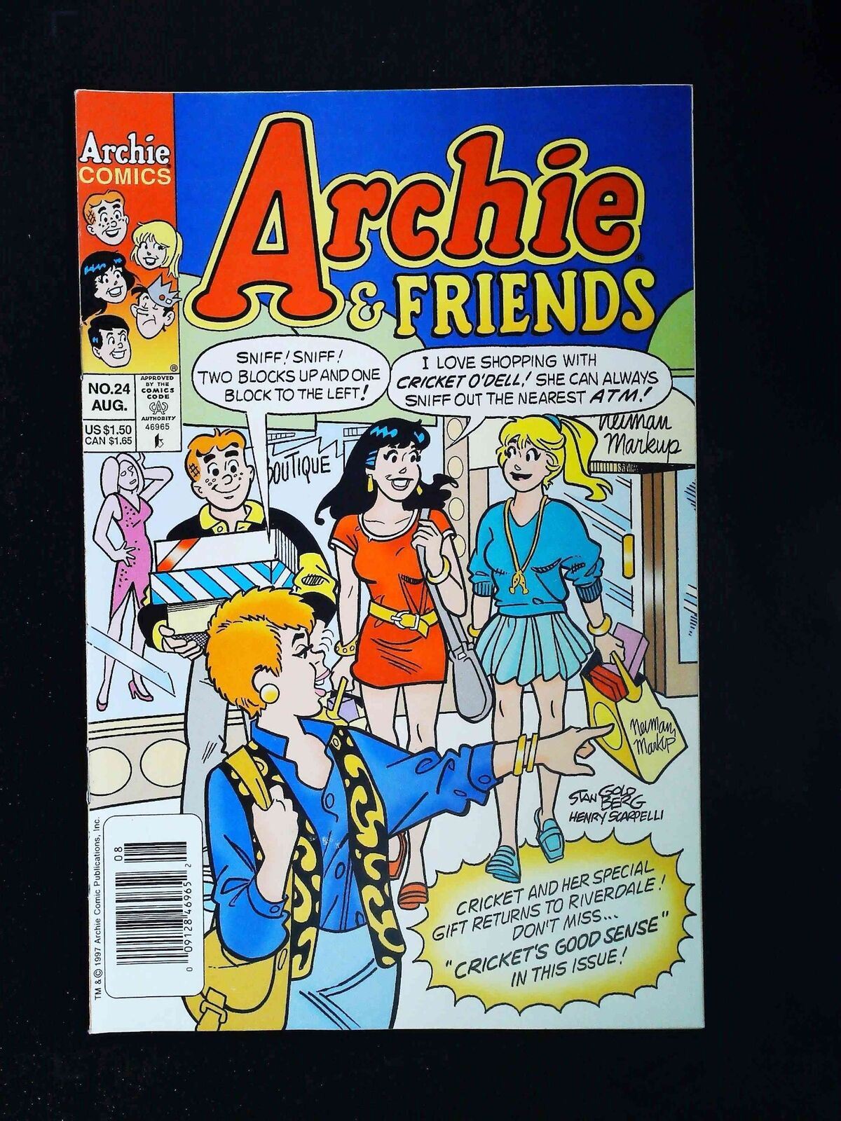 Archie And Friends #24 Archie Comics 1997 Vf+ Newsstand