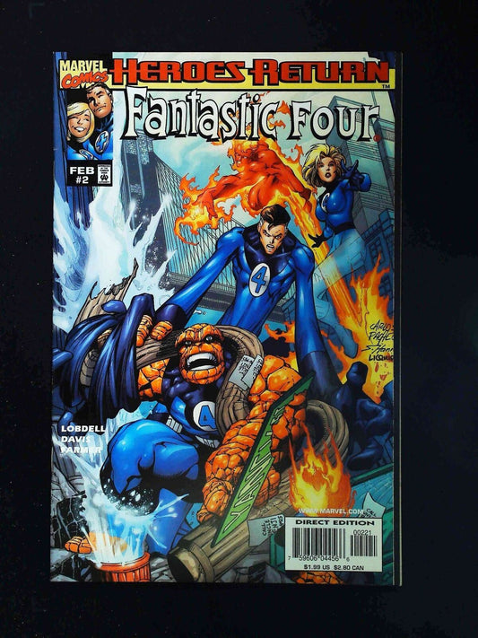 Fantastic Four  #2B (3Rd Series) Marvel Comics 1998 Vf/Nm  Davis,Farmer Variant