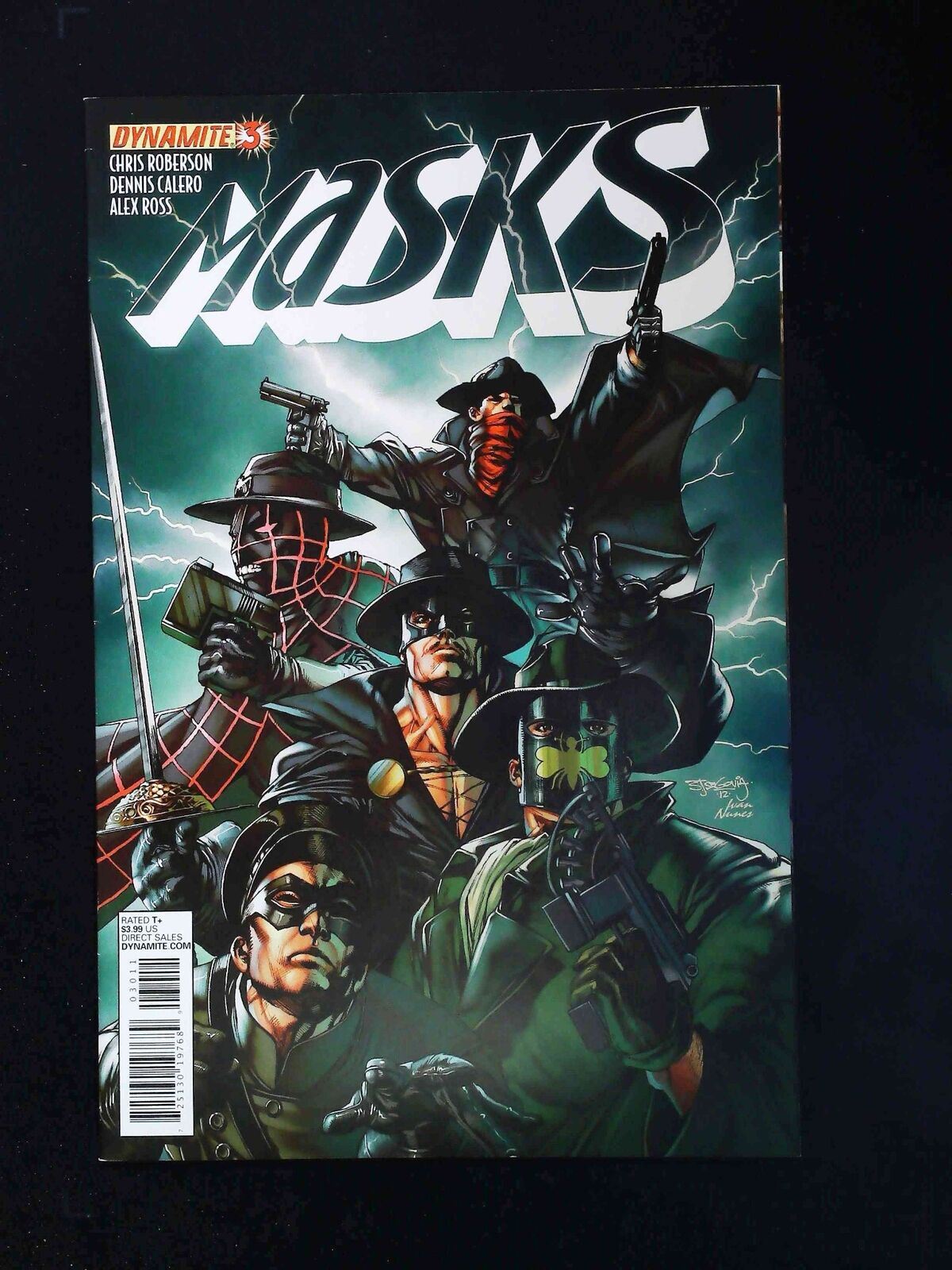 Masks #3D Dynamite Comics 2013 Vf+ Segovia,Roberson,Calero Variant