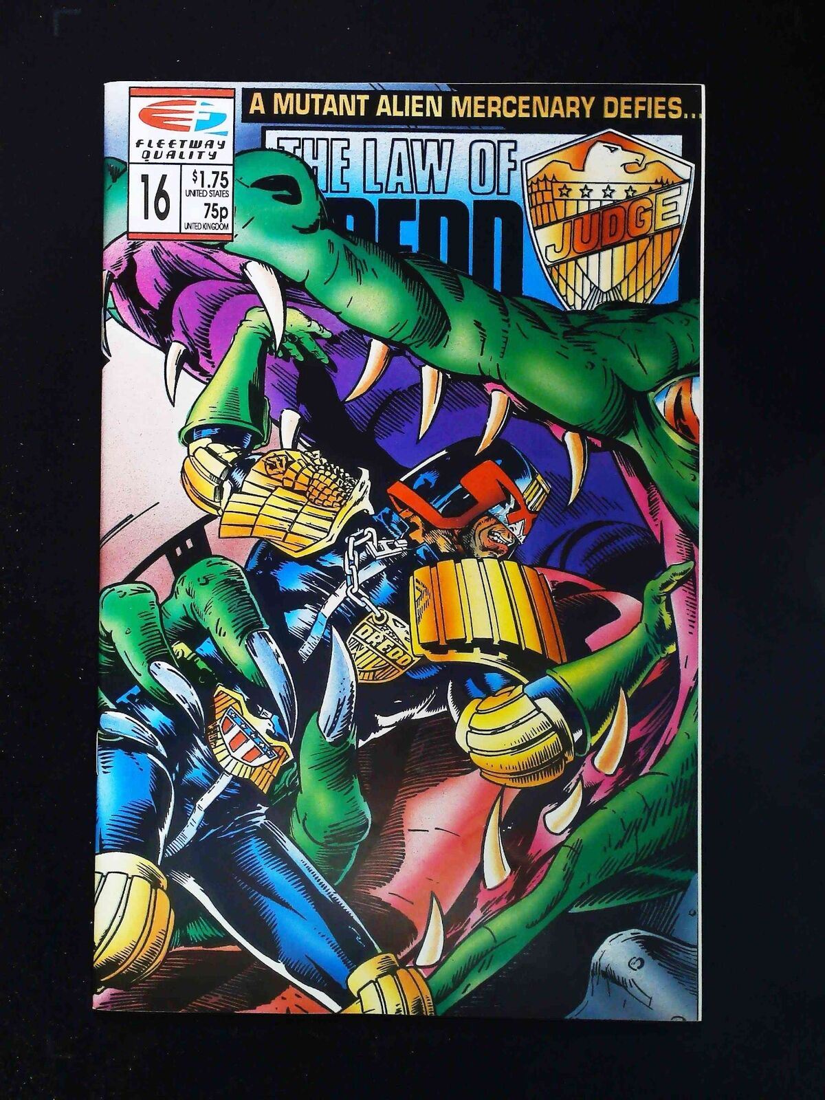 Law Of Dredd #16 Fleetway/Quality Comics 1990 Vf/Nm