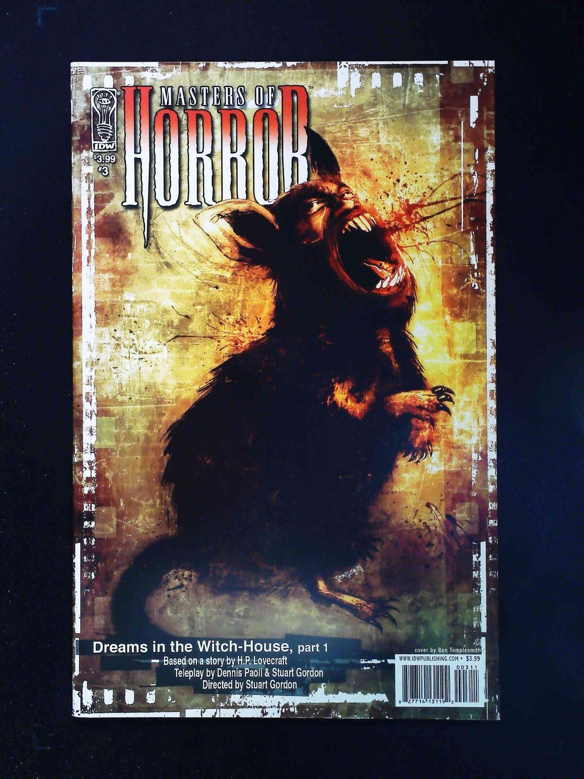 Masters Of Horror #3 Idw Comics 2005 Nm+
