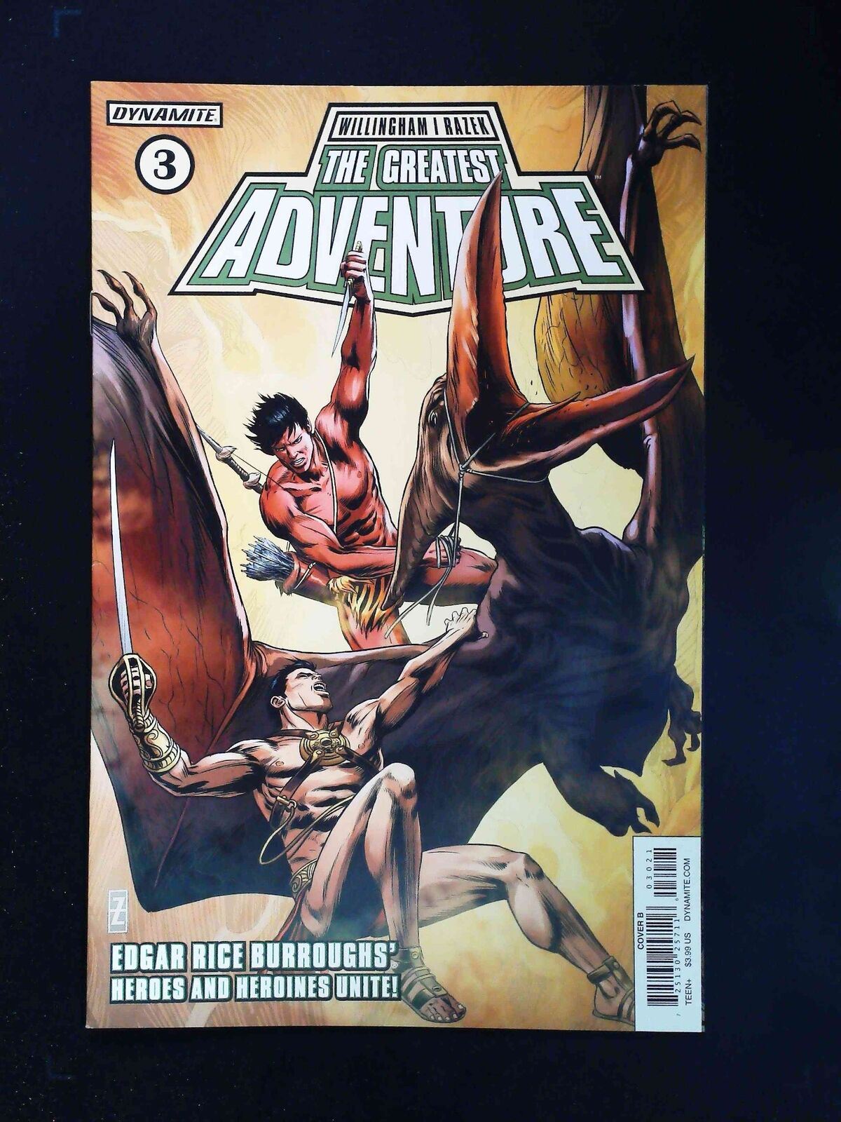 Greatest Adventure #3B Dynamite Comics 2017 Vf/Nm Zircher Variant