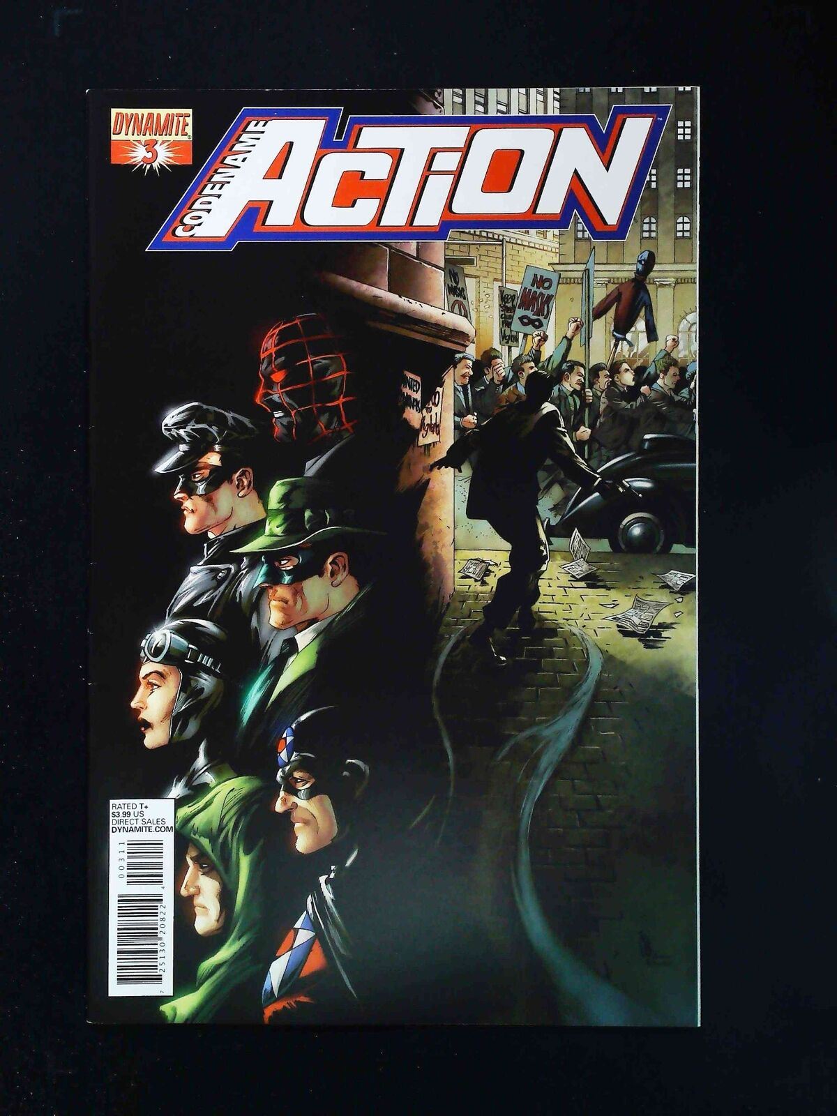 Codename Action #3B Dynamite Comics 2013 Vf+ Lee,Lau,Roberson,Masked Variant