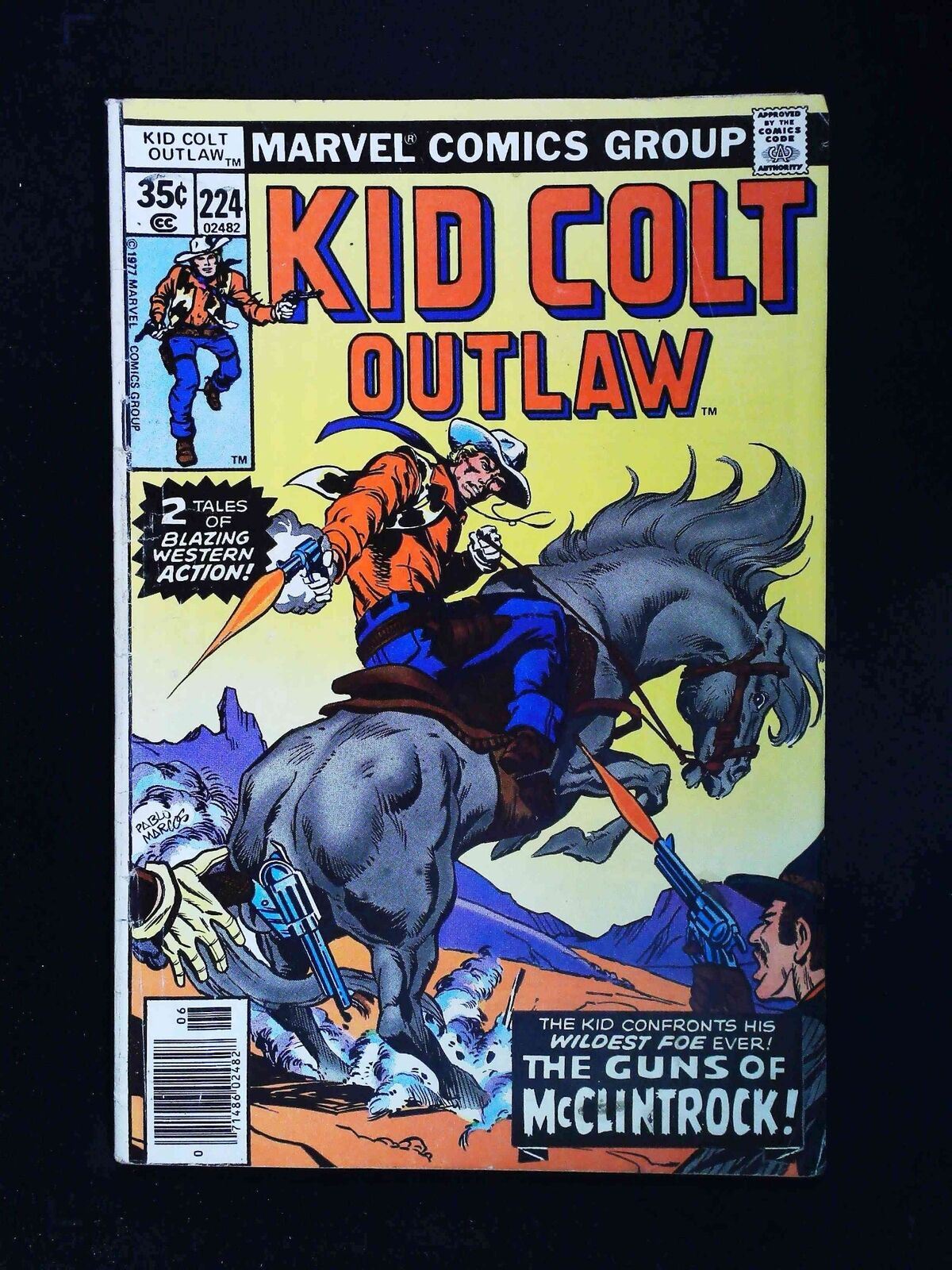 Kid Colt Outlaw #224 Marvel Comics 1987 Vg/Fn Newsstand