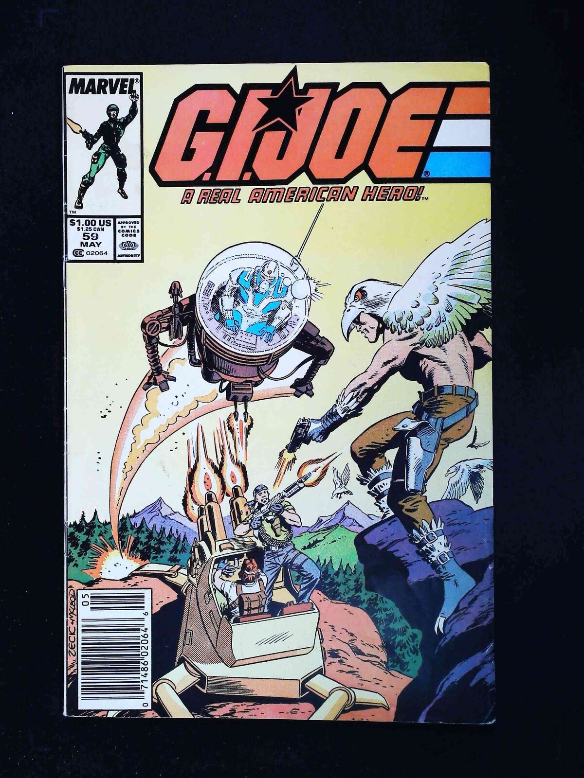 Gi Joe #59 Marvel Comics 1987 Fn/Vf Newsstand