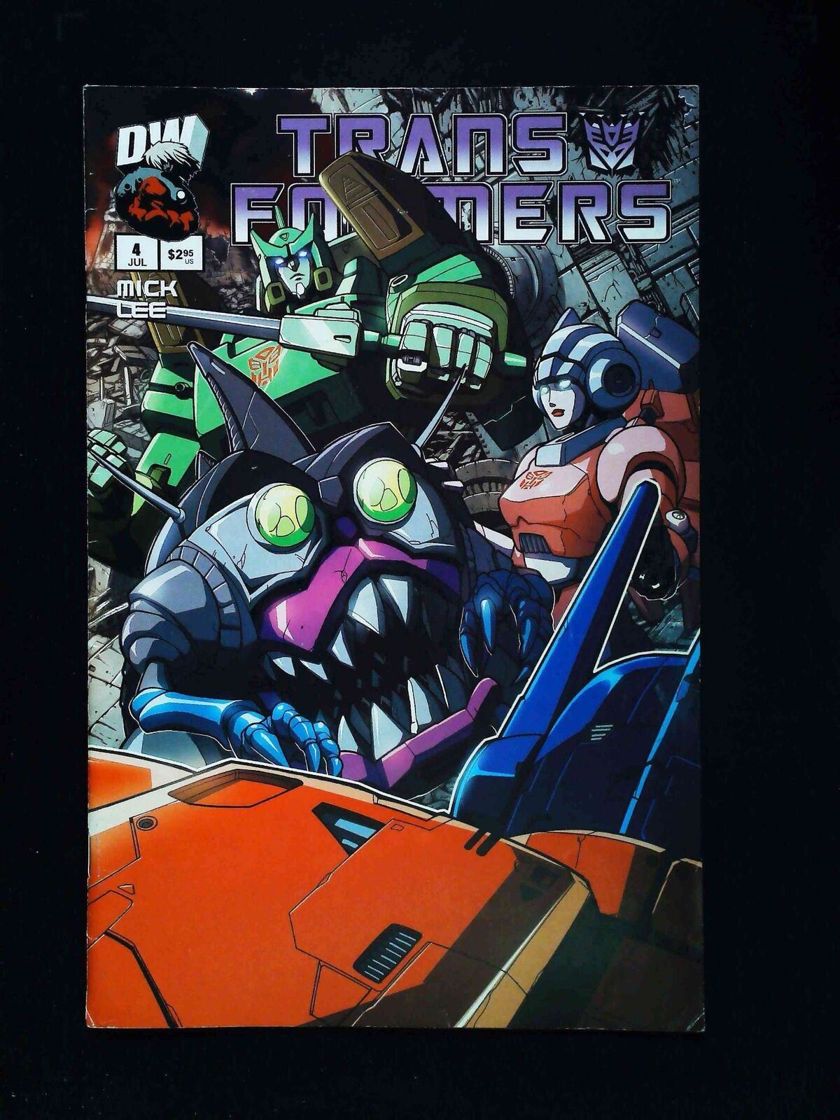 Transformers Generation 1 #4B Dreamwave Comics 2003 Vf Variant Cover