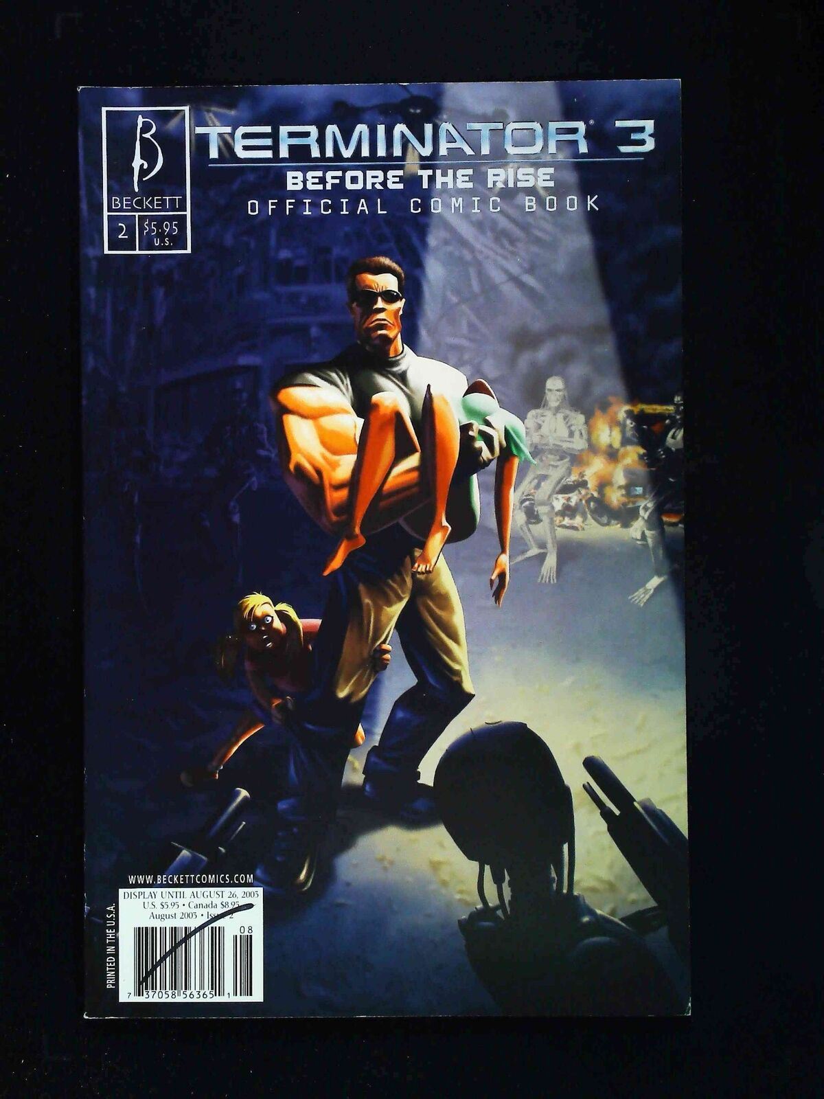 Terminator 3 Before The Rise #2 Beckett Comics 2003 Vf/Nm Newsstand
