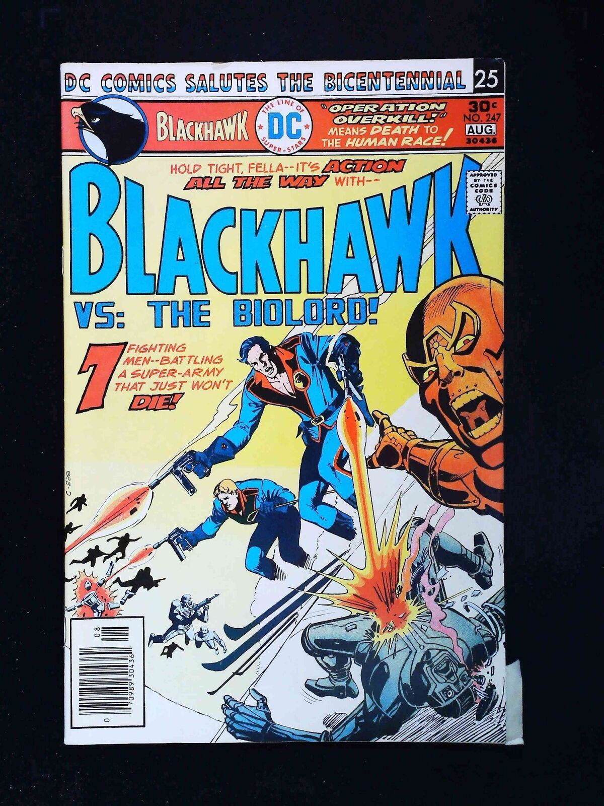 Blackhawk #247 Dc Comics 1976 Vf- Newsstand