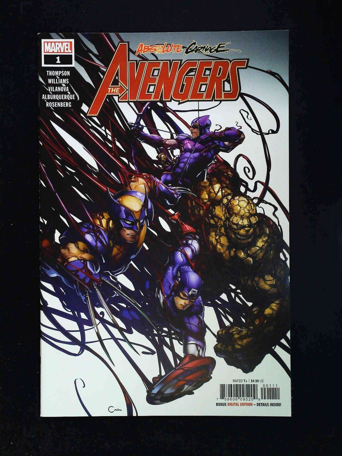 Absolute Carnage Avengers #1 Marvel Comics 2019 Nm