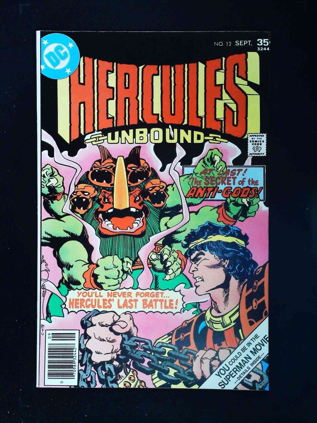 Hercules Unbound #12 Dc Comics 1977 Vf+ Newsstand