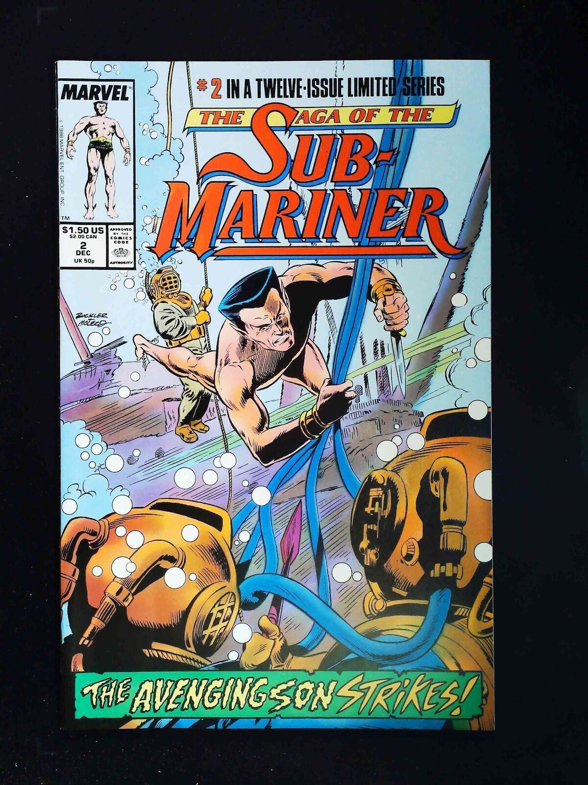 Saga Of The Sub-Mariner #2 Marvel Comics 1988 Vf+