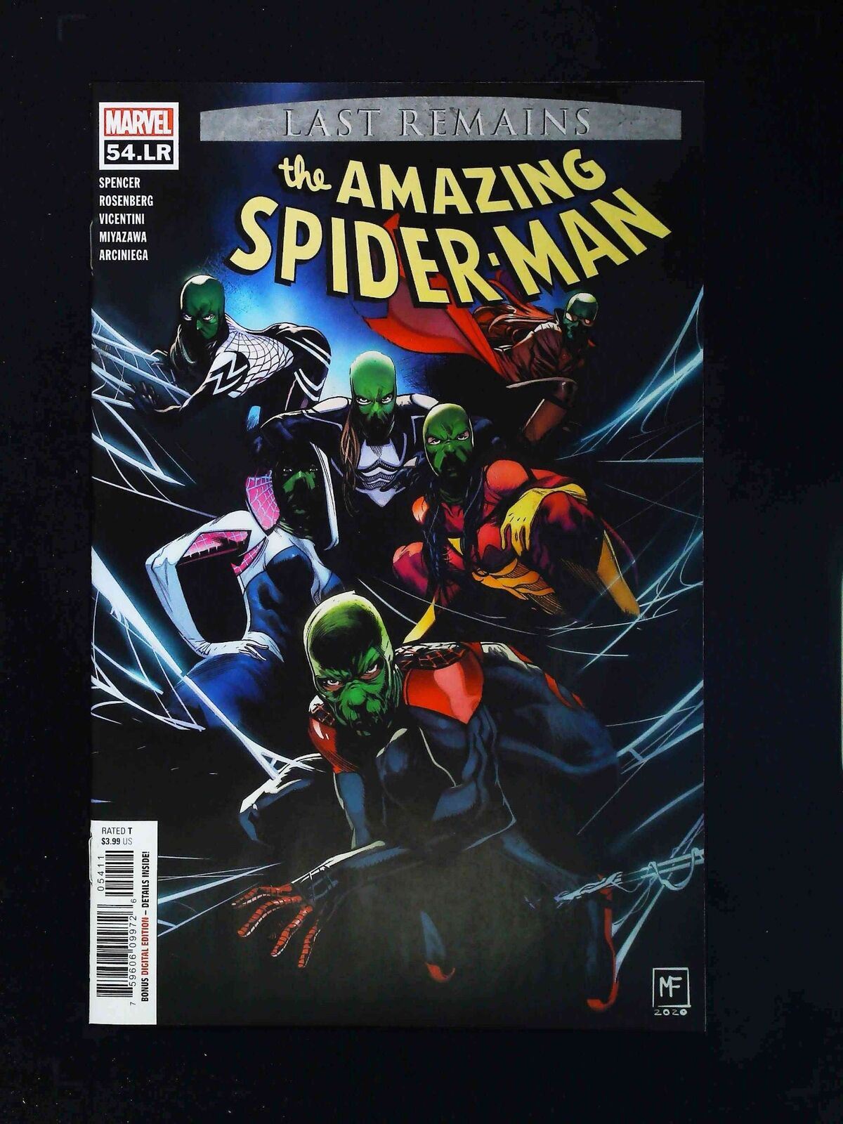 Amazing Spider-Man #54Lr (6Th Series) Marvel Comics 2020 Nm Last Remains