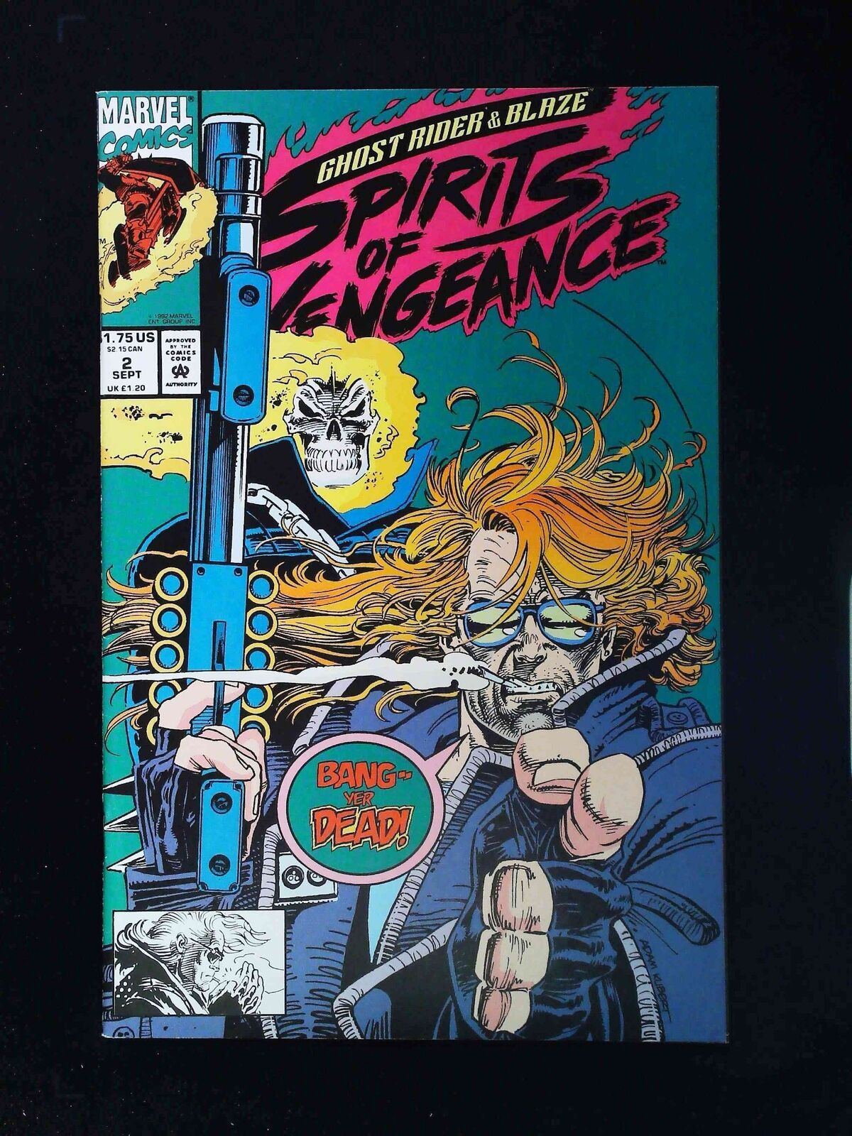 Ghost Rider Blaze Spirits Of Vengeance #2 Marvel Comics 1992 Vf+