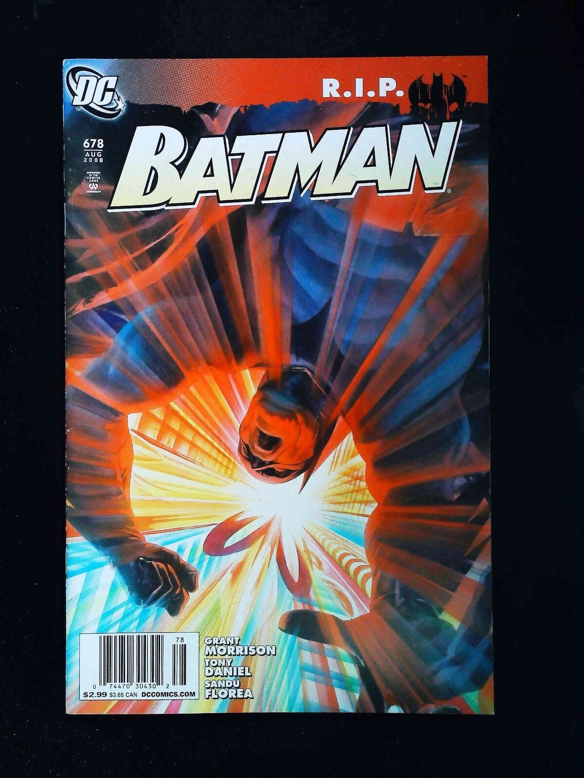 Batman #678 Dc Comics 2008 Vf+ Newsstand